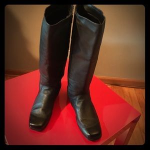 Black Leather Boots Size 12 M
